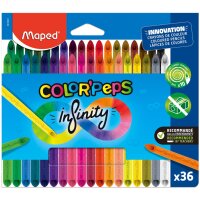 Maped Crayon de couleur COLORPEPS INFINITY, étui de 36