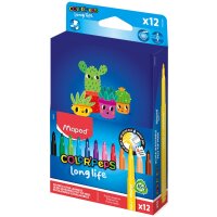 Maped Fasermaler COLORPEPS Long Life 2, 12er Kartonetui