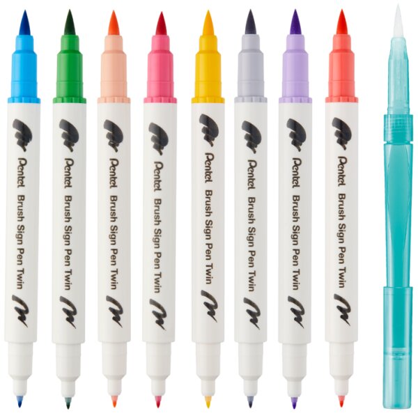 PentelArts Feutre pinceau Brush Sign Pen Twin Manga