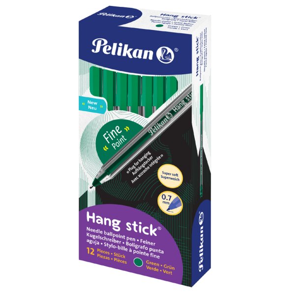 Pelikan Stylo &agrave; bille Hang Stick, 0,7 mm, vert