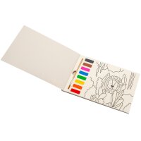 WEDO Malbuch BUNTE WELT, inkl. Farben & Pinsel, 12er Display