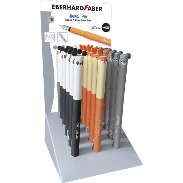 EBERHARD FABER Füllhalter Animal Pen, 15er Kartondisplay