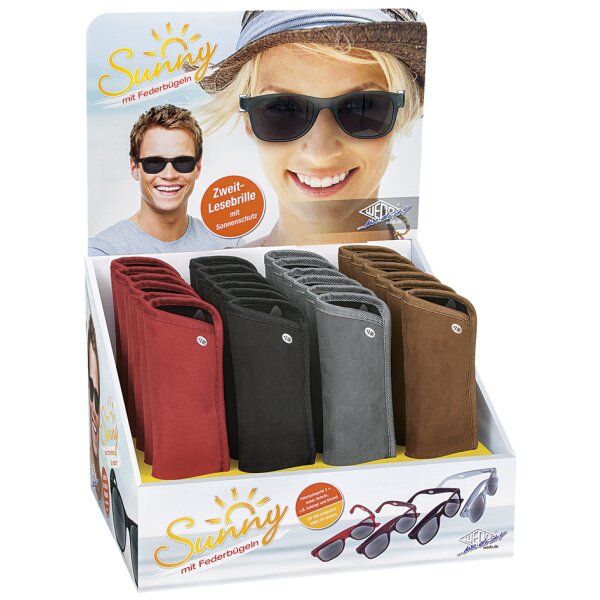 WEDO Lesebrille SUNNY, 24er Display, farbig sortiert