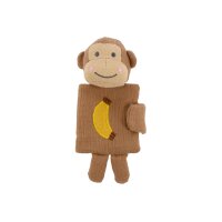JABADABADO Stoffbuch Affe 20x10x4cm K149 braun