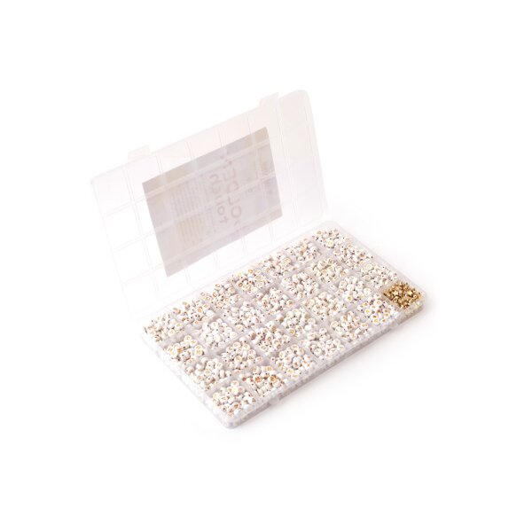 GRAINE CREATIVE Buchstaben-Perlen GC-736124 Golden Touch 1500 Stück