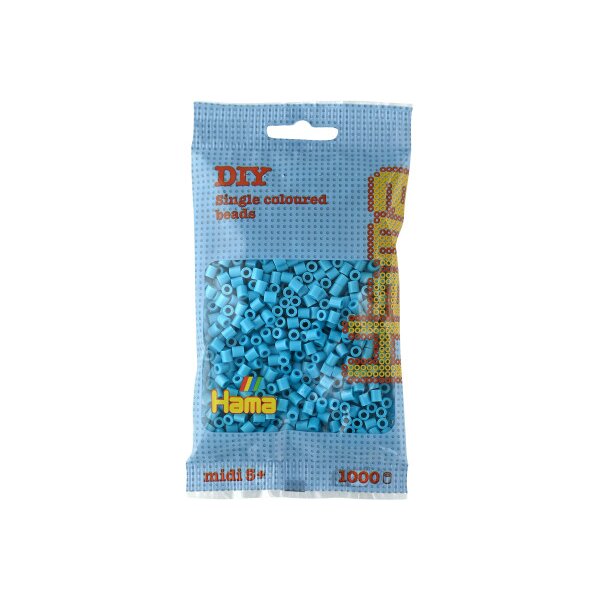 HAMA B&uuml;gelperlen Midi G101207-49 1000 Perlen, azurblau