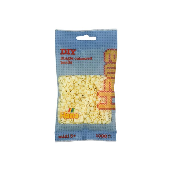 HAMA Perles &agrave; repasser Midi G101207-02 1000 perles, cr&egrave;me