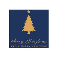 ABC Carte de Noël B6 17251 Arbre doré