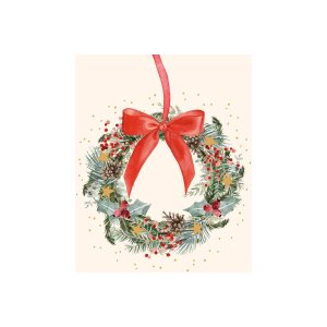 ABC Carte de Noël A6 18156 Couronne de branches 6 pcs.