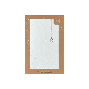 ABC Carte de Noël B6 18210 Pendentif étoile 6...
