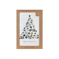 ABC Weihnachtskarten B6 18209 Weihnachtsbaum 6 Stk.