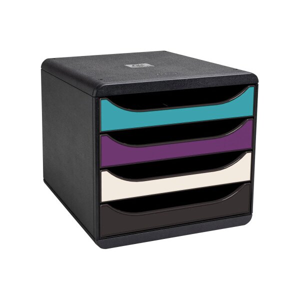 EXACOMPTA Schubladenbox Titan A4+ 310101D mulitcolor 4 Schubl.