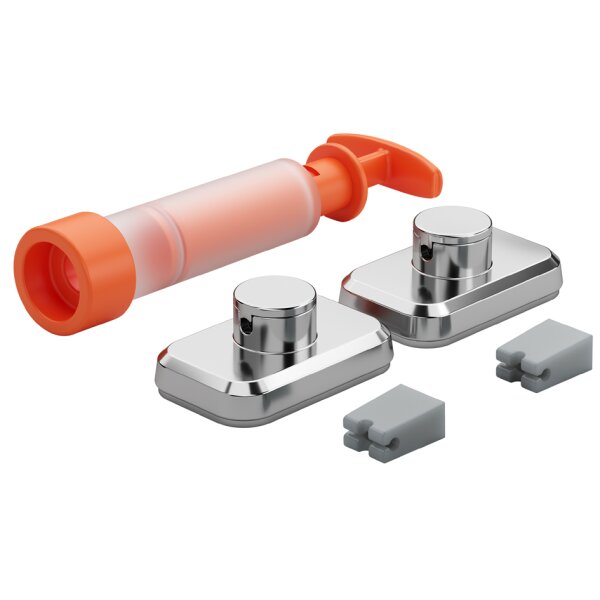 metaltex Fixation VacuumFix, set de crochets, chrome
