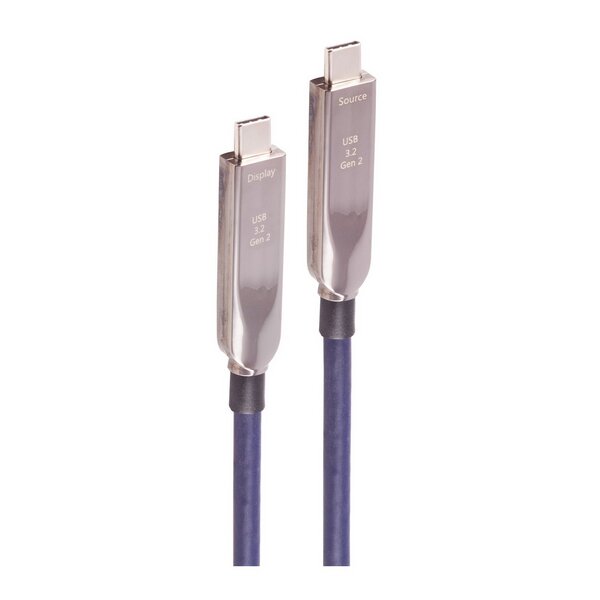 shiverpeaks USB 3.2 Hybridkabel, USB-C Stecker, TPU, 12,5 m