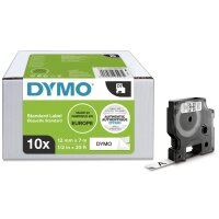 DYMO Cassette de ruban à étiqueter D1, 12mm...