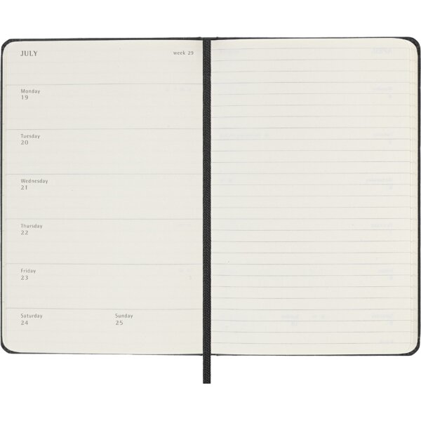 MOLESKINE Agenda de poche 2027, P/A6, hardcover, noir