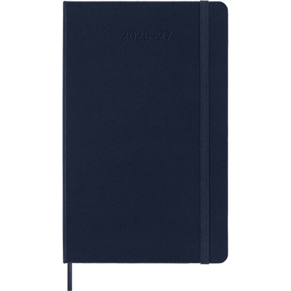 MOLESKINE Buchkalender 2026 2027, 18 Monate, L A5, blau