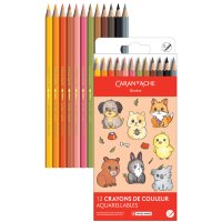 CARAN DACHE Crayons de couleur SWISSCOLOR KAWAII Animals