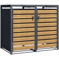 phoenix Mülltonnenbox GB2213AWK, Holzoptik,...
