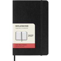 MOLESKINE Taschenkalender 2027, Tage, P A6, Softc., schwarz