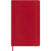 MOLESKINE Buchkalender 2026 2027, 18 Monate, L A5, hellrot