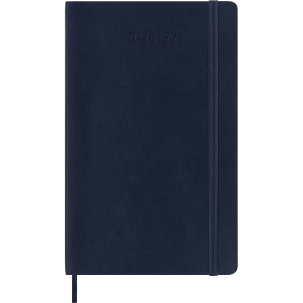 MOLESKINE Buchkalender 2026 2027, 18 Monate, L A5, blau
