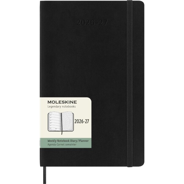 MOLESKINE Buchkalender 2026 2027, 18 Monate, L A5, blau