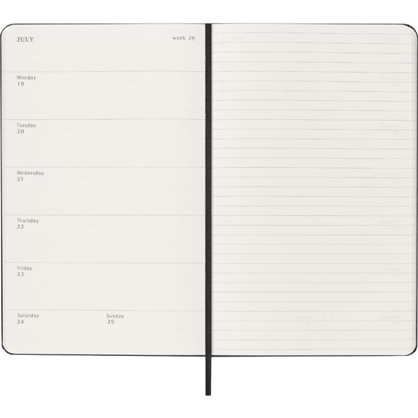 MOLESKINE Agenda 2026/2027, 18 mois, XL, noir