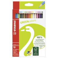 STABILO Buntstifte GREENcolors, 12er Kartonetui