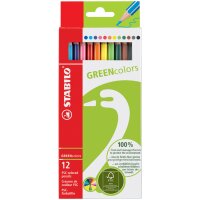 STABILO Buntstifte GREENcolors, 12er Kartonetui