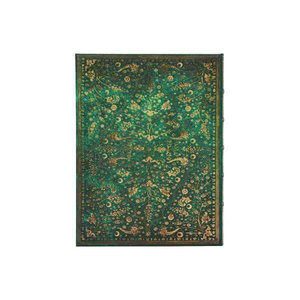 PAPERBLANKS Carnet notes lign&eacute; Ultra PB1313-7 Smaragdblume 72 flls.