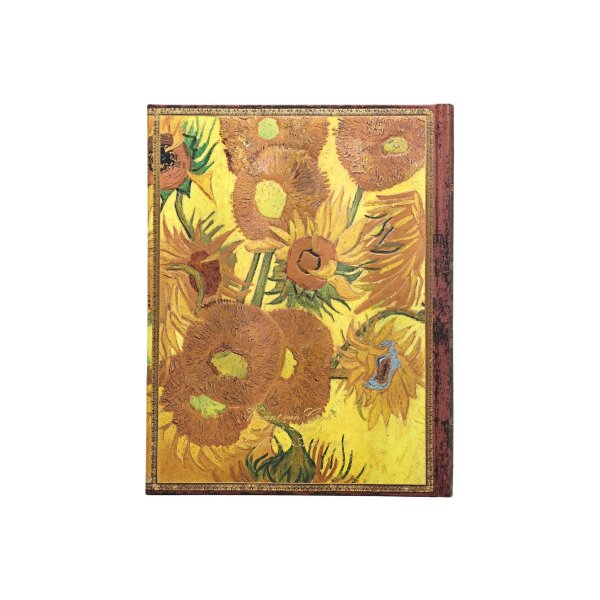PAPERBLANKS Notizbuch liniert Ultra PB1518-6 Van Gogh Sonnenblume 72 Blatt