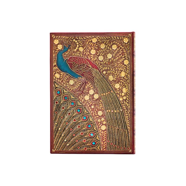 PAPERBLANKS Carnet notes blanc Midi PB9890-4 Hafiz Pfauen 72 flls.