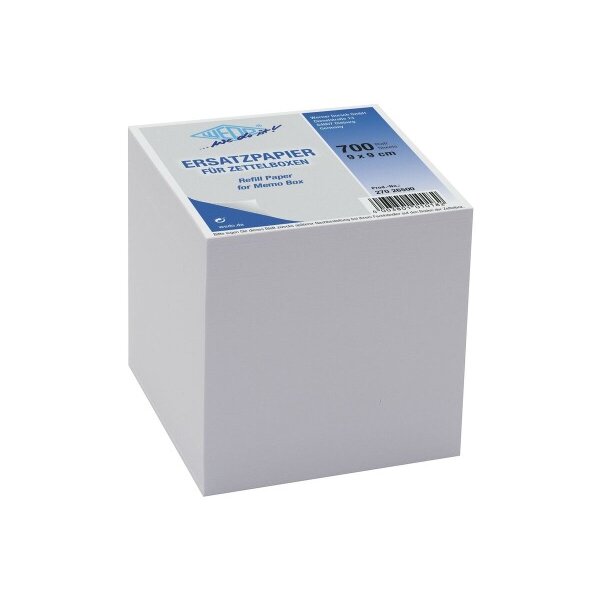 WEDO Porte-bloc papier 90x90mm 27026700 blanc, 80g 700 feuilles