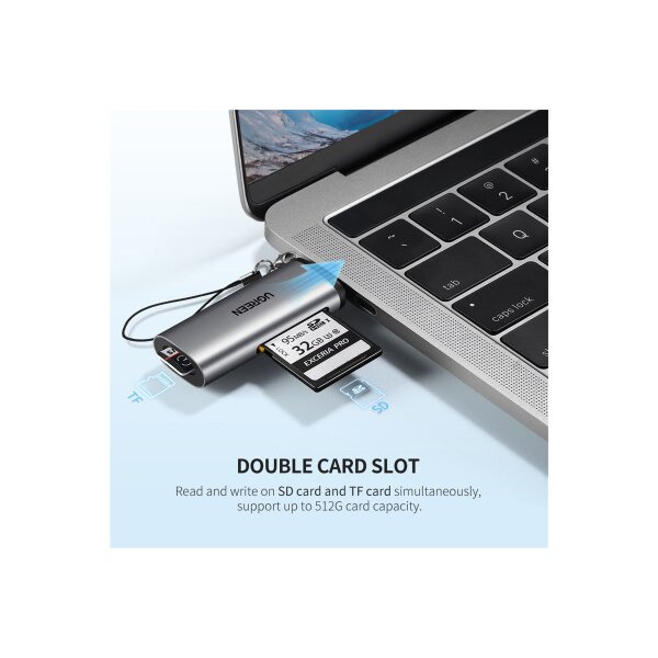 UGREEN Dual Card Reader USB-C 3.0 50704 SD,TF,BB