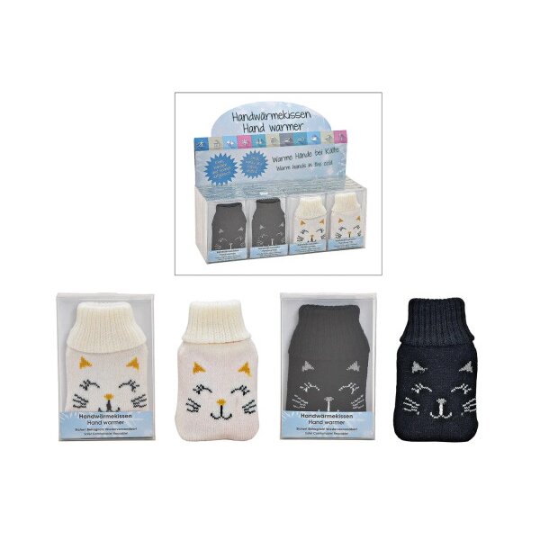 ROOST Taschenwärmer Katze 10025389 Strickzeug, assortiert