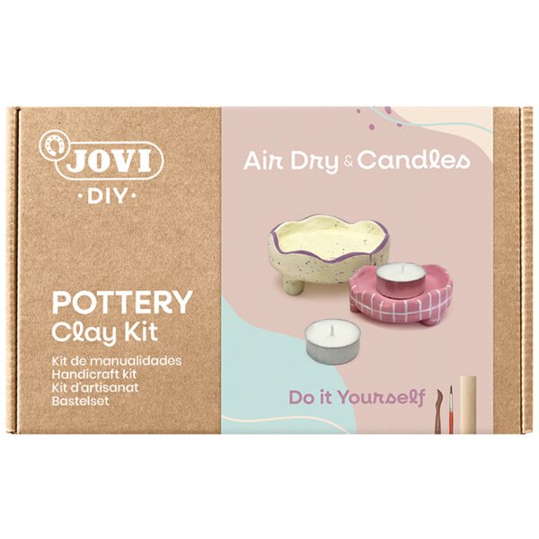 JOVI DIY T&ouml;pferset 512002707 Kerzen-Set 9-teilig