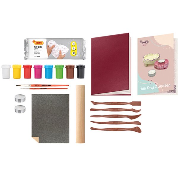 JOVI DIY T&ouml;pferset 512002707 Kerzen-Set 9-teilig