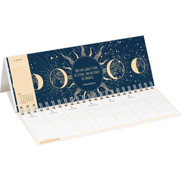 ARS EDITION Tischkalender 2027 13934 magisches Jahr DE 29.7x11.5cm