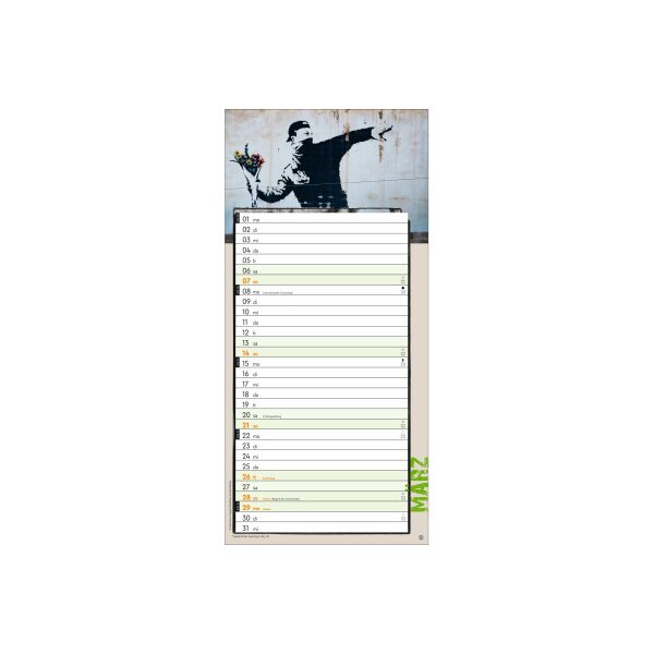 HEYE Planificateur 2027 23694+27 Banksy 21x45cm