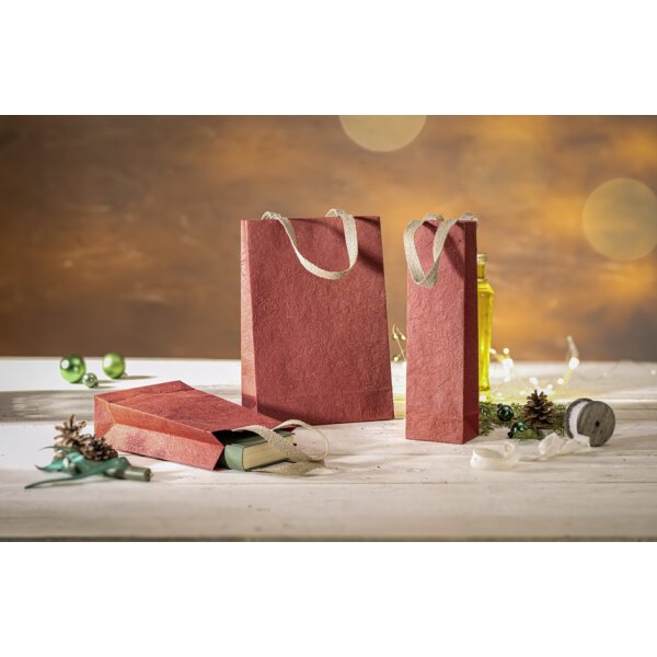 sigel Geschenkt&uuml;te "Natural Red Coco", beige rot, gross