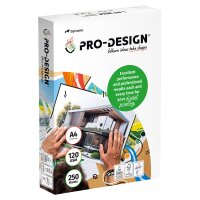 PRO-DESIGN Papier Laser couleur extra blanc A4 120g - 1...