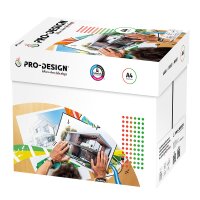 PRO-DESIGN Papier Laser couleur extra blanc A4 200g - 1...