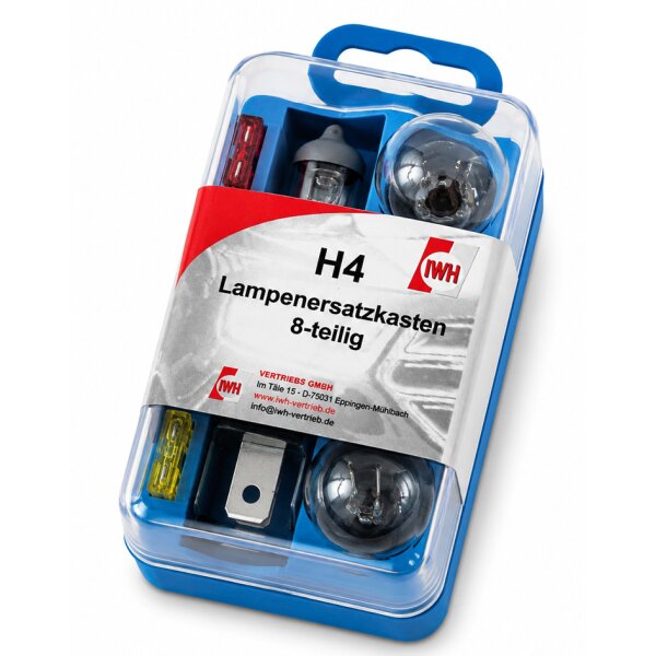 IWH Kit dampoules de rechange pour voiture H4, 8 pi&egrave;ces
