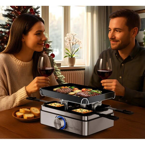 PROFI COOK Raclette-Grill PC-RG 1301, f&uuml;r 4 Personen