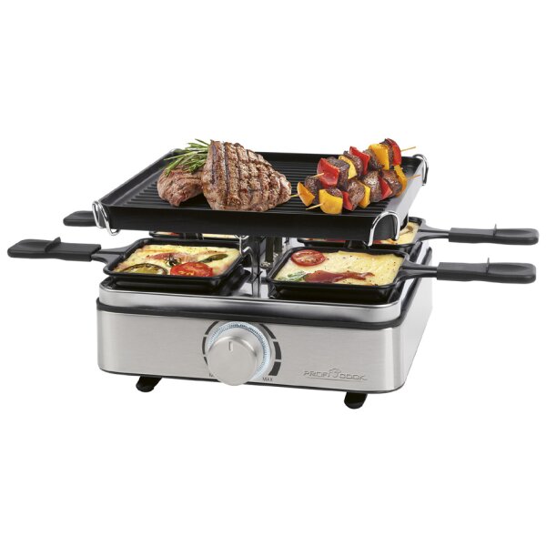 PROFI COOK Raclette-Grill PC-RG 1301, f&uuml;r 4 Personen