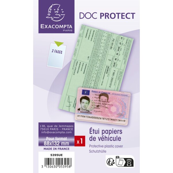 EXACOMPTA Schutzh&uuml;lle Doc Protect, DIN A5, PVC
