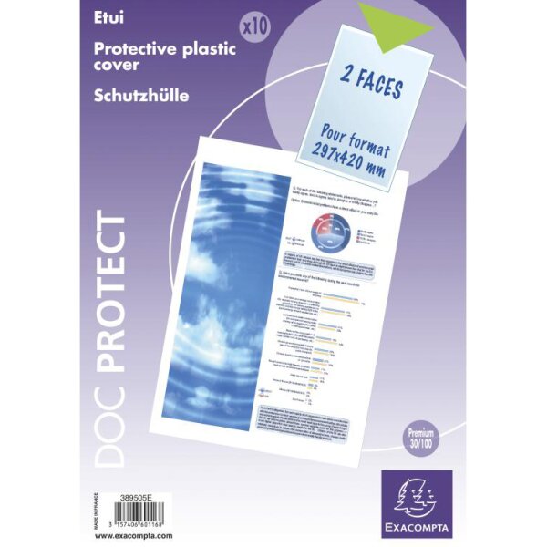 EXACOMPTA Schutzh&uuml;lle Doc Protect, DIN A5, PVC