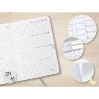 sigel Buchkalender Jolie Pure 2027 "Blue Floral Serenity"