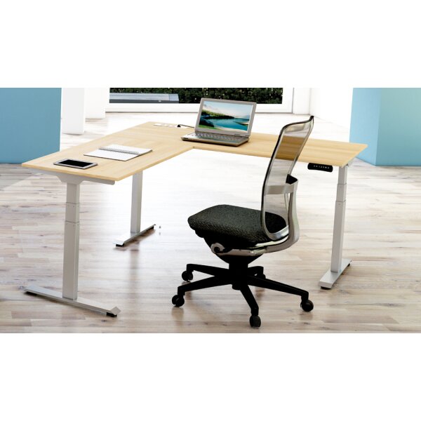 kerkmann Sitz-Steh-Schreibtisch Move New Base mit Anbau